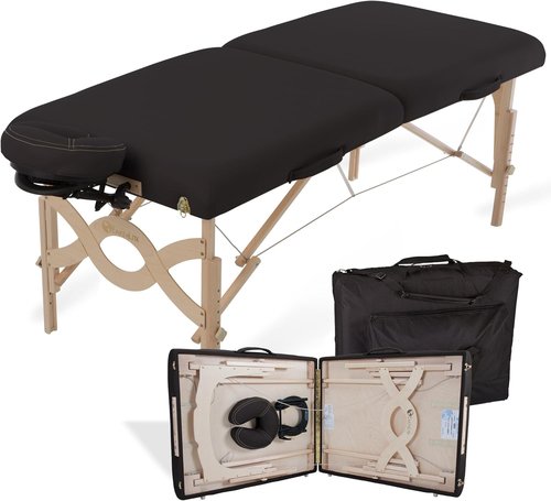 EARTHLITE Portable Massage Table Package - AVALON with Premium Flex-Rest Face Cradle & Strata Cushion (30”x73”)