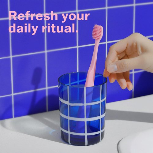 Tonochi Max Extra-Soft Toothbrush for Adults Sensitive Gums – Gentle Bristles, Wide Angled Head for Back Teeth, Ergonomic Non-Slip Grip, BPA-Free Handle, Individually Wrapped, 4-Pack(Pink)