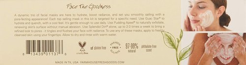 FarmHouse Fresh Quick Recovery Face Mask Sampler - Hydrating & Soothing | 3 Count