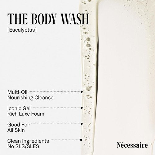 Nécessaire The Body Wash Eucalyptus - Multi-Oil Shower Gel for Sensitive Skin | 8.4 fl oz