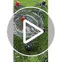 Handmade Spider Crystal Ball Figurine Set - Gothic Decor with Black Alloy Base, 9pcs, 1.77-2.16 Inches Variation of THIS listing