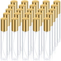 Yinder 25 Pcs 15 ml Glass Refillable Perfume Bottles Bulk Travel Empty Perfume Atomizer Sprayers Portable Spray Bottles Mini Sample Fragrance Containers, Gold