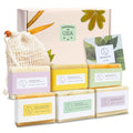 Lizush 6 Piece Soap Gift Set - Handmade in the USA Spa Gifts for Women, Luxurious Soap Bar Gift Set - Skin Care Set with Lemongrass, Grapefruit, Eucalyptus, Ylang Ylang, Lavender & Himalayan Salt
