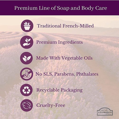 A LA MAISON Heirloom Peach Hand Wash - Natural, Biodegradable, Vegan & Cruelty-Free (16.9 Fl Oz)