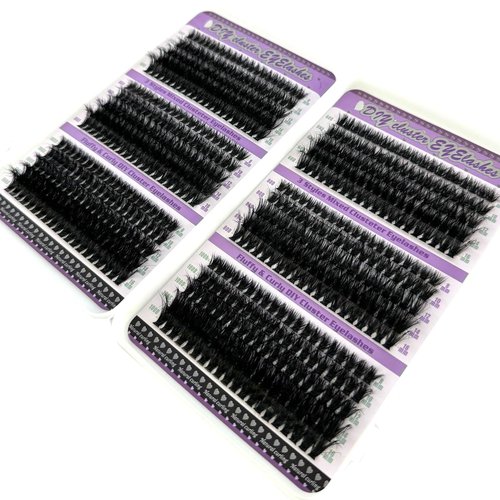 HBZGTLAD 30D/40D/50D/60D/80D Mink Eyelashes 280 Bundles Natural Eyelash extension 3D Russia Volume Individual Eyelash Cluster Makeup Tools Lashes (6gejiemaoshu)