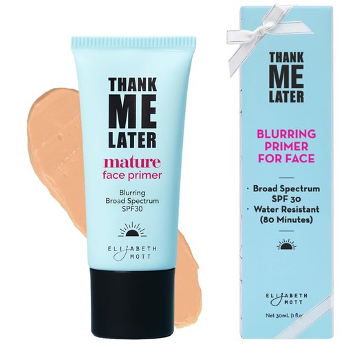 Elizabeth Mott Thank Me Later Blurring Face Primer SPF 30 - Lightweight Hydrating Formula for Smooth Skin - 30g