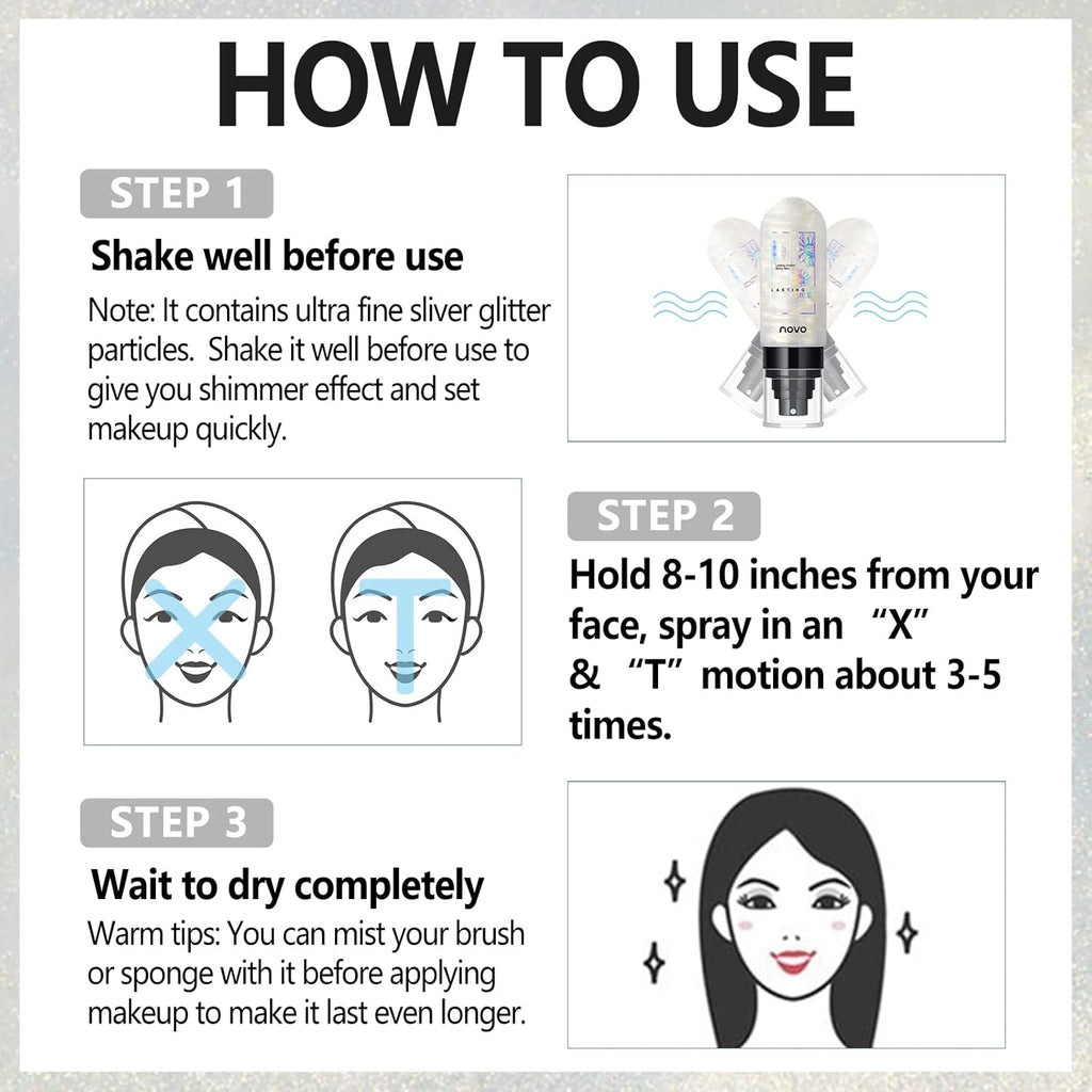 UCANBEMAKEUP Dewy Makeup Setting Spray - Hydrating & Illuminating Finish | Lightweight 3.15 Fl Oz
