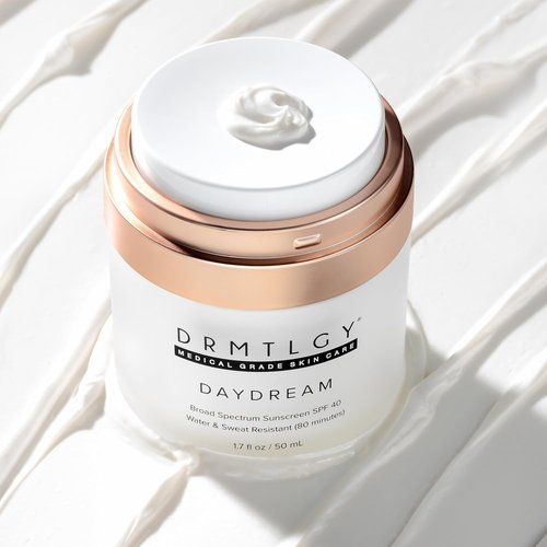 DRMTLGY Sunscreen & Face Moisturizer SPF 40 - Water & Sweat-Resistant for Sensitive Skin | UVA/UVB Protection