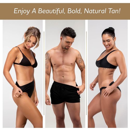Norvell Glow System Trial Kit - 5-Step Sunless Tanning Essentials with Exmitt, Primer & Body Butter | Travel-Friendly Pouch