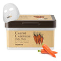 SKINFOOD Carrot Carotene Daily Sheet Mask - Quick Hydration & Soothing for Dry Skin | 30 Pack