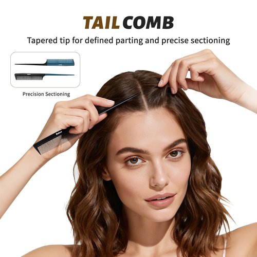 Balon Hair Brush Set - 4Pcs Detangling Paddle Brushes for All Hair Types | Wet & Dry Use