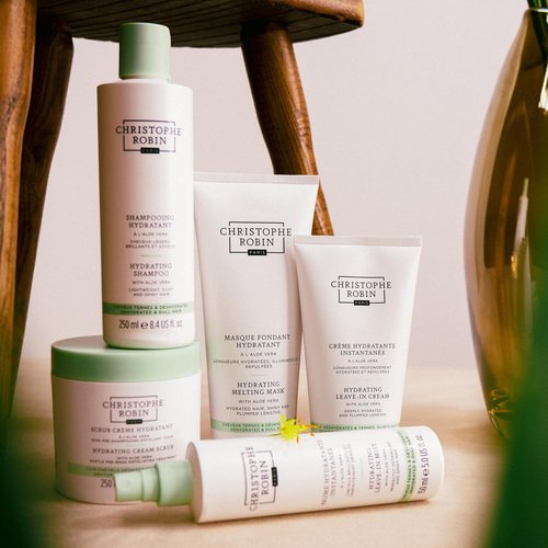 Christophe Robin Hydrating Shampoo - Lightweight Aloe Vera Formula for Dry, Dull Hair | 8.4 fl. oz
