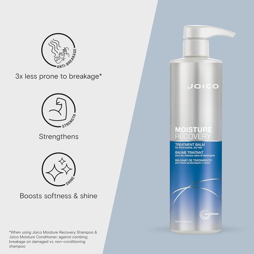 Joico Moisture Recovery Treatment Balm - Replenish Moisture & Restore Smoothness | For Thick, Coarse Hair