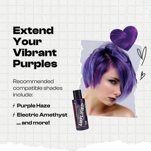 MANIC PANIC Medium Deep Violet Color Depositing Conditioner - Nourishes & Refreshes Hair - 8oz Purple Rose