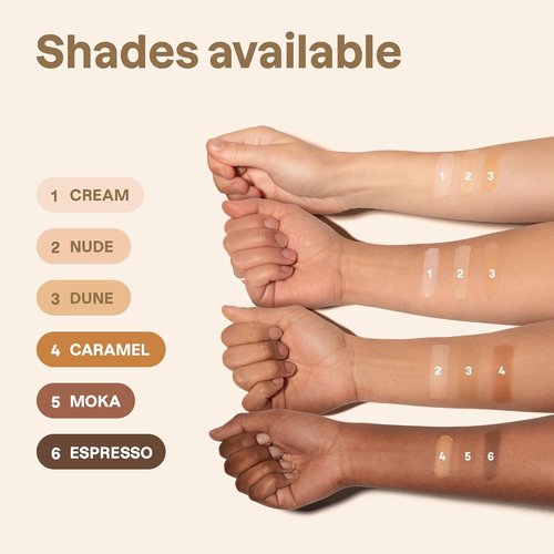 ATTITUDE Oceanly Under Eye Concealer Stick - Titanium Dioxide-Free, Vegan & Cruelty-Free, Espresso, 0.2 Oz