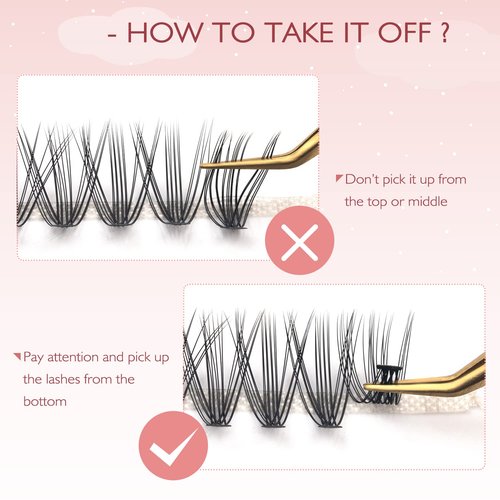 FinyDreamy 30D Lash Clusters 280pcs Individual Lashes 8-16mm Mix Lengths Volume Cluster Lashes C Curl 0.07mm Thickness Eyelash Individual Cluster Lashes And Apply Under Your Lashes (30D 8-16mm)