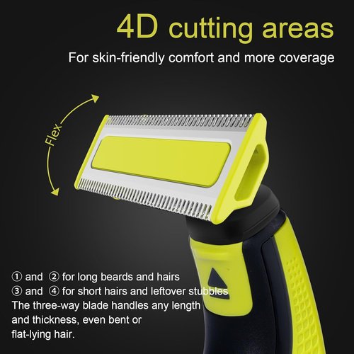 Norelco Electric Shaver Replacement Heads - Compatible with OneBlade QP Series (4 Pack)
