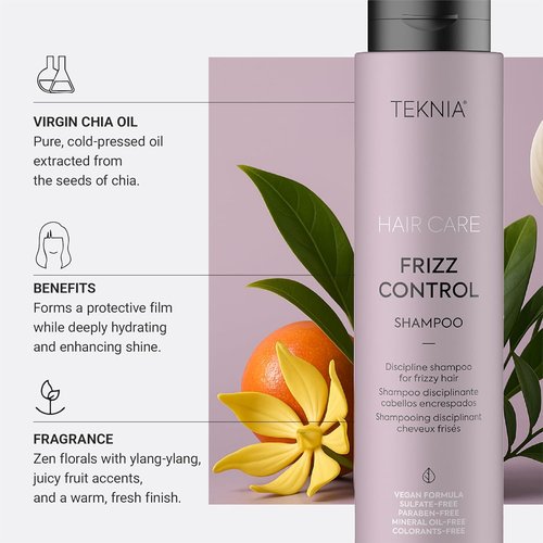LAKMÉ Teknia Frizz Control Shampoo - Anti-Frizz Solution for Curly Hair | 300ml