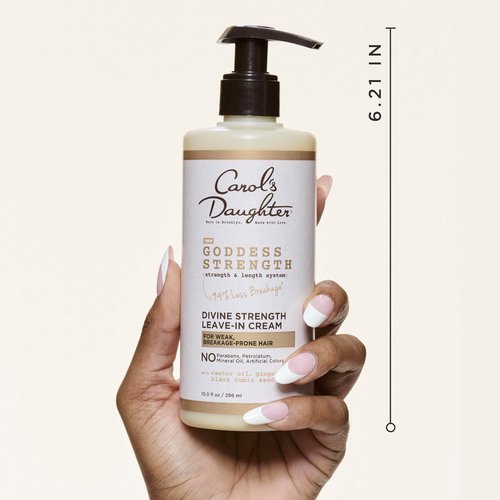 Carol's Daughter Goddess Strength Leave-In Conditioner Cream - 10 Fl Oz | Strengthens & Moisturizes Wavy, Curly Hair