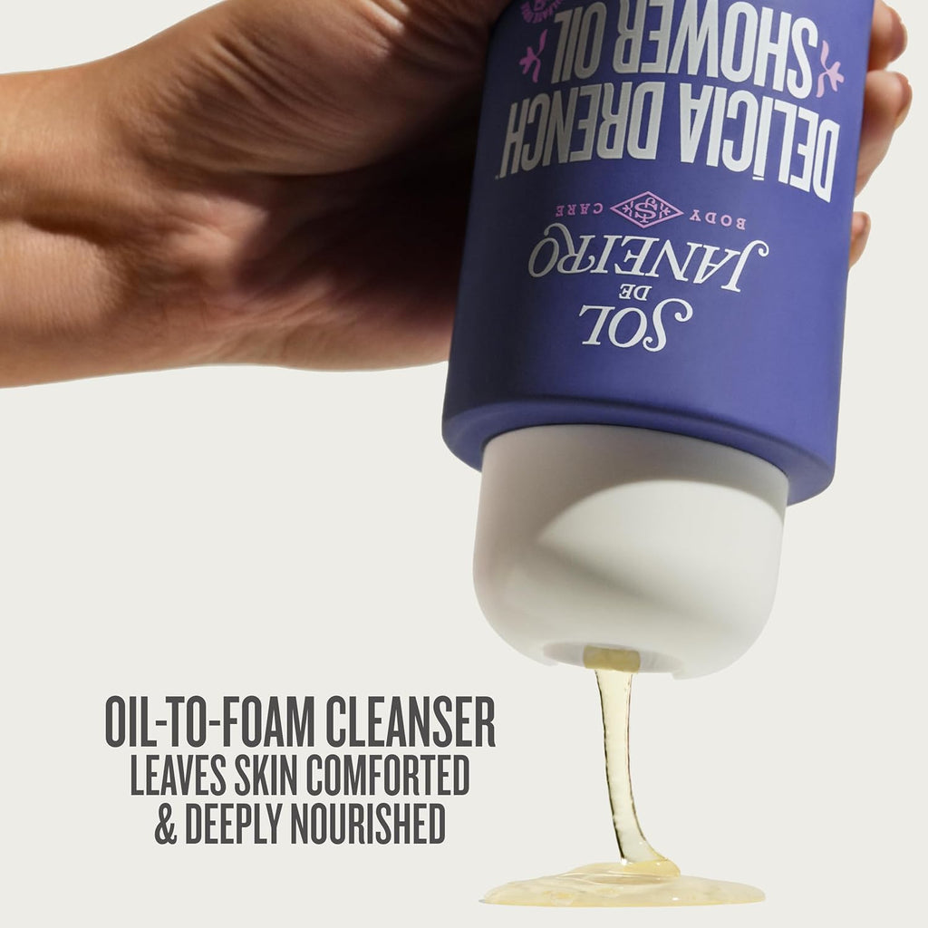 Sol de Janeiro Delicia Drench Shower Oil - Deeply Nourishing Body Wash for Soft Skin