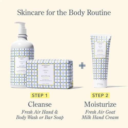 Beekman 1802 Goat Milk Hand Soap - Moisturizing Liquid Soap for Sensitive Skin | Natural Aloe Formula, 12.5 fl oz