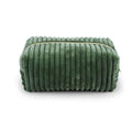 Kornnapa Cosmetic Bag for Purse, Corduroy Makeup Bag for Women Toiletry Bag Small Travel Make up Bag Cute Makeup Bags Skincare Bag Make up Pouch Organizer, Green