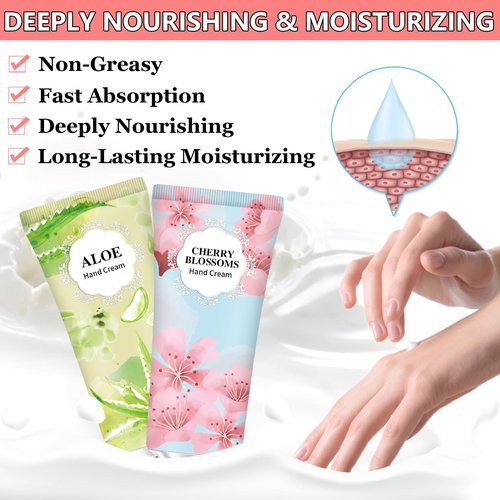 10 Pack Hand Cream Gifts Set,Easter Basket Stuffers,Mothers Day Gifts,Teacher Appreciation Gifts,Birthday Gift for Women,Natural Plant Fragrance Scented Hand Lotion Travel Size Mini Lotion Shea Butter