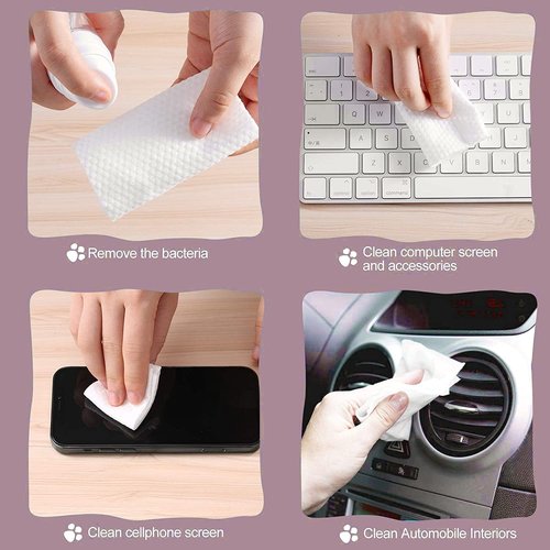 Cayxenful Disposable Face Towel Face Cloths for Washing Soft Cotton Dry Wipes Facial Cloths Towelettes for Washing and Drying, 200 Count Facial Tissue for Cleansing, Skincare and Makeup Remover
