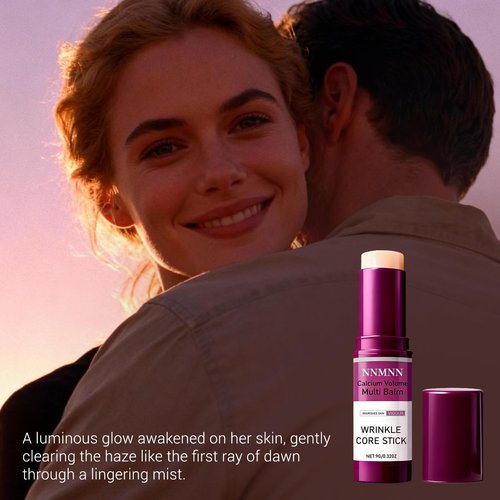 nnmnn Calcium Volume Multi Balm Stick - Calcium Enriched Formula for Skin Hydration, Anti-aging, Smoothing & Firming - Multi-Purpose Balm for Face, Eyes & Neck, Korean Collagen Moisturing Stick