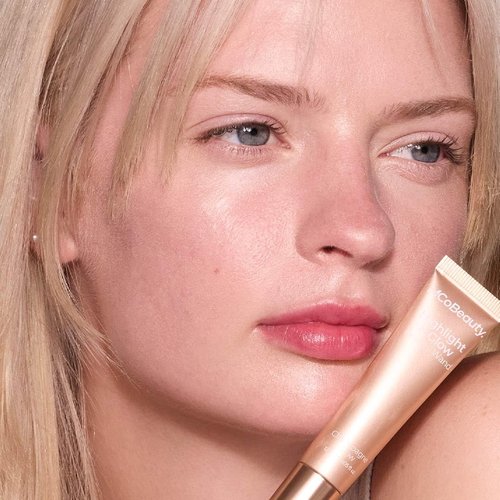 MCoBeauty - Highlight And Glow Beauty Wand - Buildable Liquid Highlighter - Peach Coral Shade | Soft, Radiant Finish