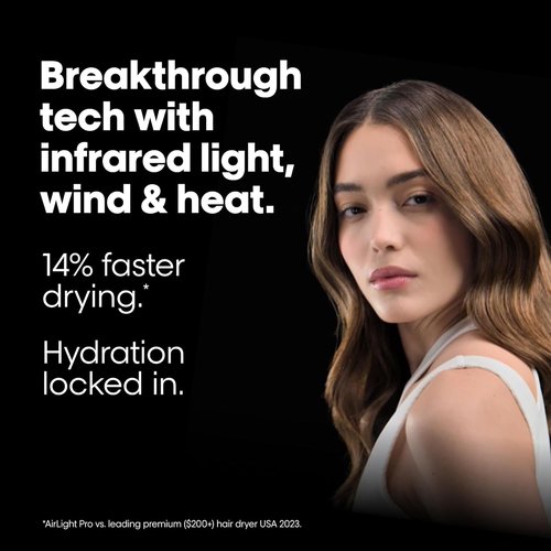 AirLight Pro Hair Dryer - Infrared Technology for Fast, Damage-Free Drying on All Hair Types