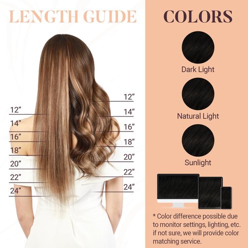 MAXITA Microlink Hair Extensions Human Hair Dark Brown Micro Bead Hair Extensions Real Human Hair, 50g/50 Strands/Pack, 18 In