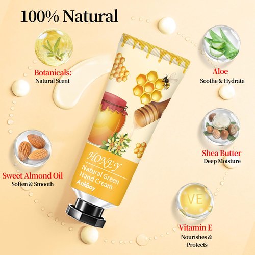 ANKOOY 12 Pack Hand Cream for Dry Cracked Hands,Easter Basket Stuffers,Mothers Day Gifts,Teacher Appreciation Gifts,Natural Hand Lotion Travel Size,Mini Lotion Gifts for Nurse Teacher
