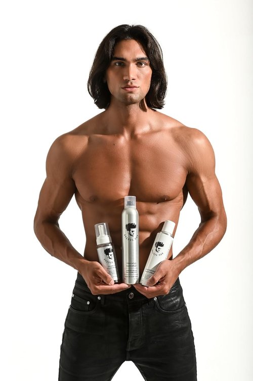 Avenue Man Volume Lift Mousse - 5.07 oz Hair Foam with Argan Oil & Silk Protein for Thickness | Alcohol & Paraben Free