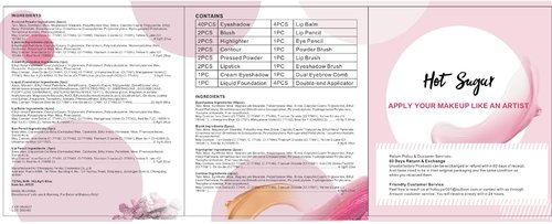 Hot Sugar Makeup Kit for Little Girls 4-6, Girls Makeup Set Ages 8-12, With Unicorn Aluminum Cosmetic Box