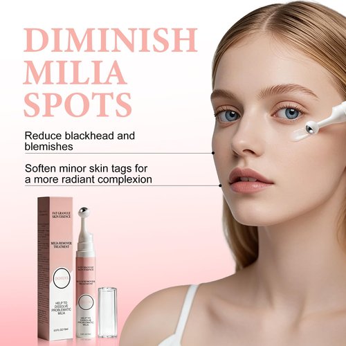 Milia Remover Serum, Improve Skin Radiance Lightweight, Oil-Free Formula for Eyes & Face