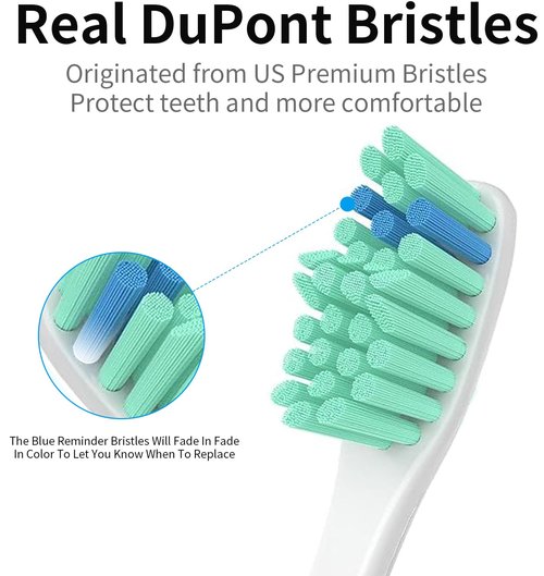 Replacement Toothbrush Heads for Philips Sonicare Electric Toothbrush, Replacement Brush Heads Compatible with Philips Sonicare Electric Toothbrush, 6Pack