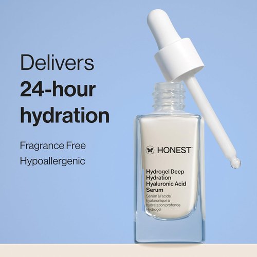 Honest Beauty Hyaluronic Acid Serum - Deep Hydration & Moisturizing for Sensitive Skin | 1 fl oz