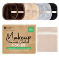 Orighty Makeup Remover Cloths - Premium 7-Day Reusable Pads for Effortless Makeup Removal | Neutrals