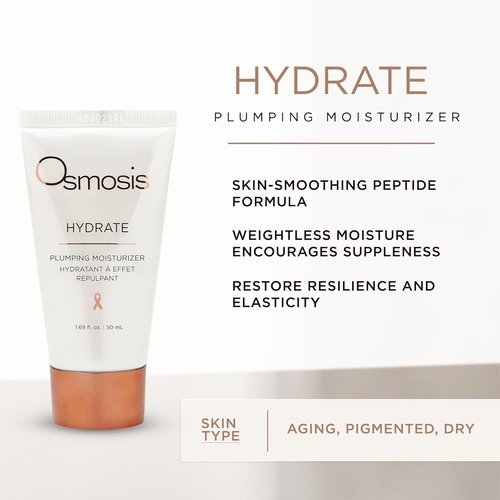 OSMOSIS Hydrate Plumping Moisturizer - Deep Hydration for Dehydrated Skin | 1.69 Fl Oz