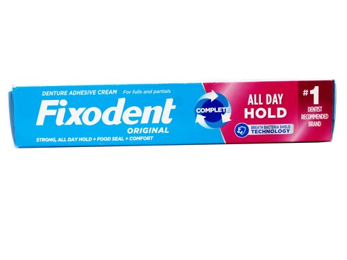 Fixodent Denture Adhesive Cream 4 Count, 2.4 Ounce Each