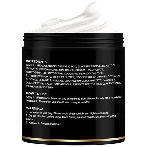 Urea Cream 40 Percent for Feet - Foot Cream for Dry Cracked Heels, 2% Salicylic Acid for Callus Remover, Maximum Strength Repair Skin, Soft & Smooth 40% Urea Lotion Moisturizer Elbows Hands Knees