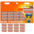 Skiennix 24Pcs Premium Razor Blades - 5-Layer Stainless Steel Refills for Gillette Fusion 5
