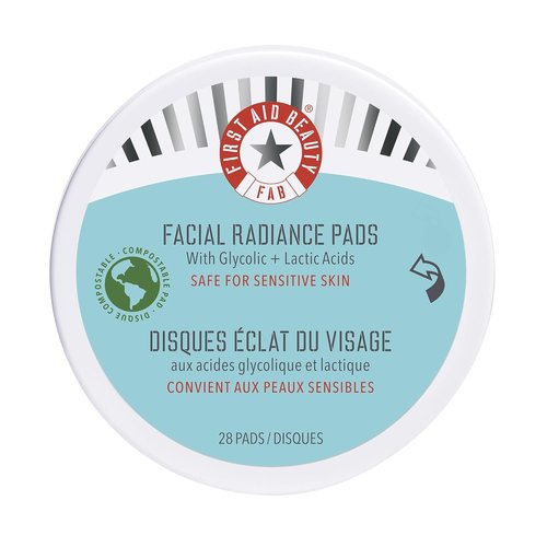 First Aid Beauty Facial Radiance Pads - Exfoliating AHA Treatment | 28 Count