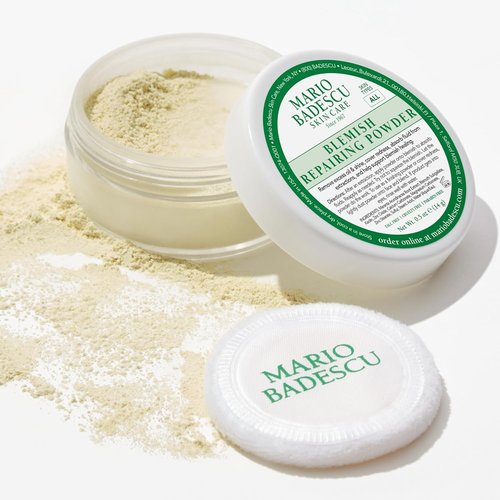 Mario Badescu Drying Lotion & Blemish Repairing Powder Bundle - Fast-Acting Spot Treatment & Oil Control with Salicylic Acid, Sulfur, Zinc Oxide