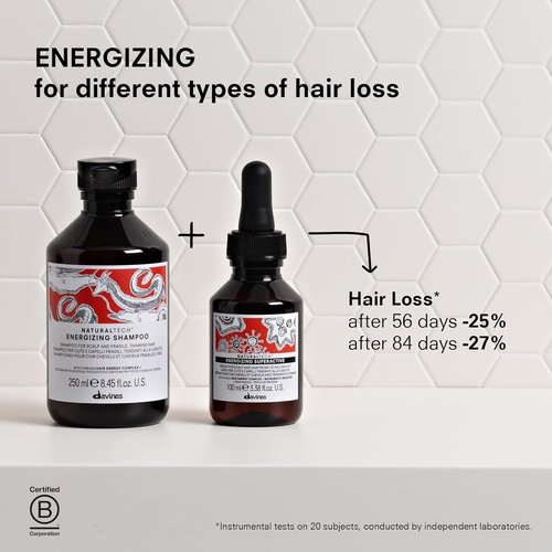 Davines Energizing Superactive Thickening Serum - Stimulates & Fortifies Thinning Hair - Travel Size, 3.38 Fl Oz