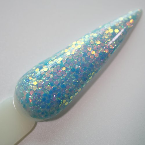 OUMISAYA Super Bright Glow in the dark Glitter Nail Acrylic Powder 6 Colors Set APG060 Pink White Blue Green Orange Colors Collection