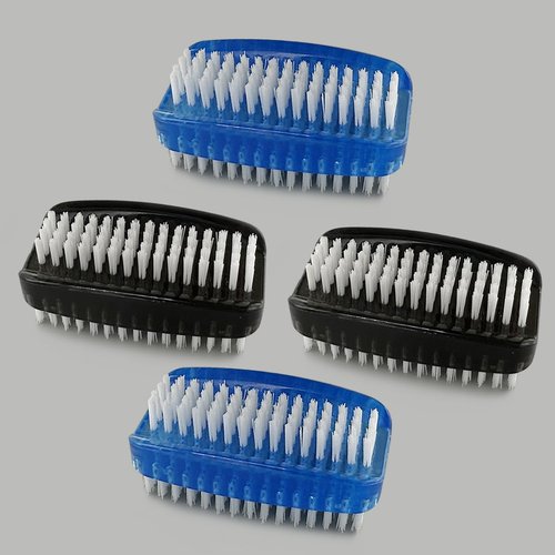 Nail Brush for Cleaning Fingernails Hand Fingernail Scrub Brush Two Sided Soft Stiff Bristles Scrubber Brushes for Cleaning Hand and under Nails,4 PCS