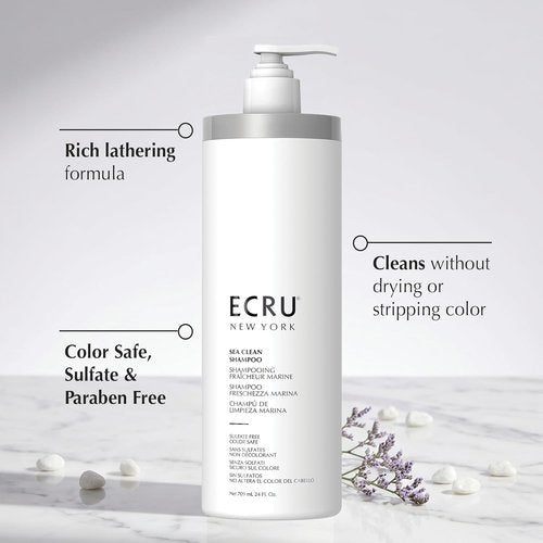 ECRU NEW YORK Sea Clean Shampoo - Nourishing Formula for Healthy Hair | 8.5 Fl Oz