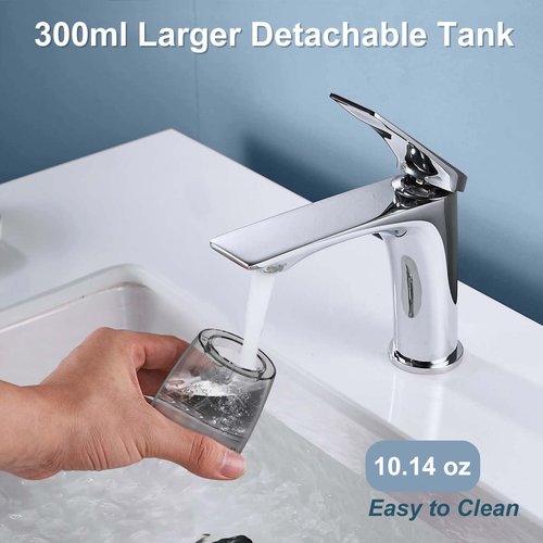 Froomer Cordless Water Flosser – Rechargeable Portable Electric Water Flosser for Teeth, Braces, 5 Modes, IPX7 Waterproof, Travel Friendly, 300ml, White